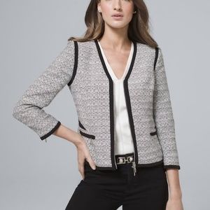 White House Black Market Classic Tweed Jacket